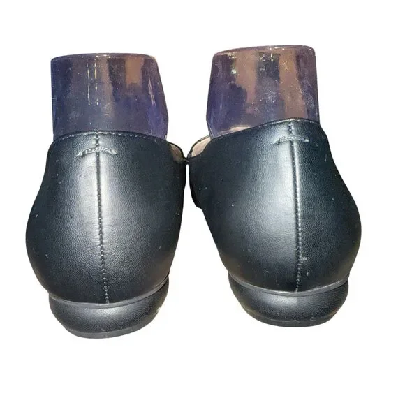 Franco Sarto Shoes Womens 9.5M Belamour Loafers Flats Black Faux Leather Slip On - Picture 4 of 7
